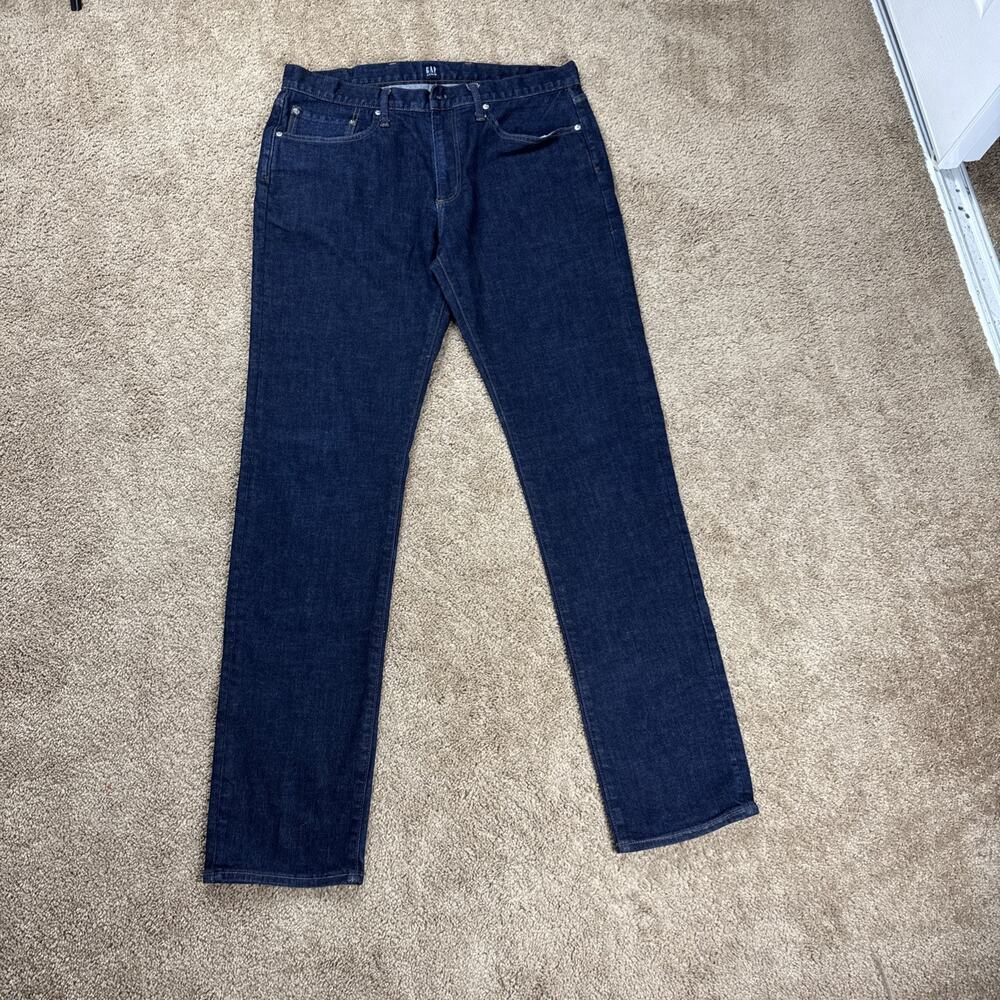 Tall Gap 1969 Skinny Jeans Mens 36X36 Dark Blue